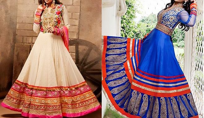 Lehenga into Anarkali.weddingplz