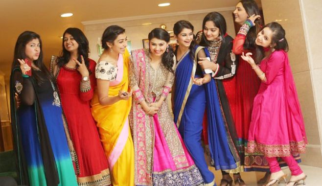 Leg pulling by sister-in-laws.weddingplz