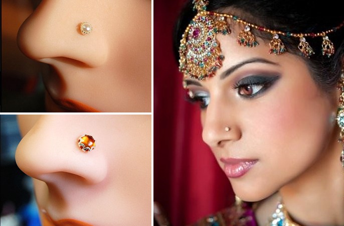 Head shot of a young Gujarati woman with yellow dupatta and precious  traditional Indian nose jewellery Stock Photo - Alamy