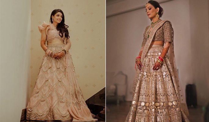 reception lehenga look