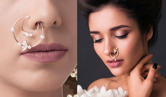 Bridal Nose ring - Slide type – SOKORA JEWELS