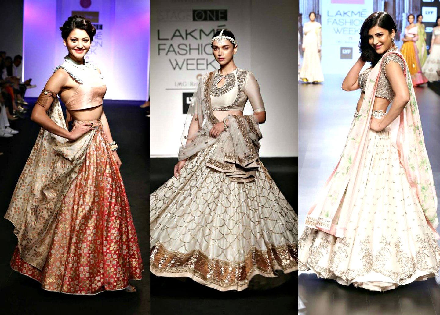 aditi urvashi shruti lakme fashion week