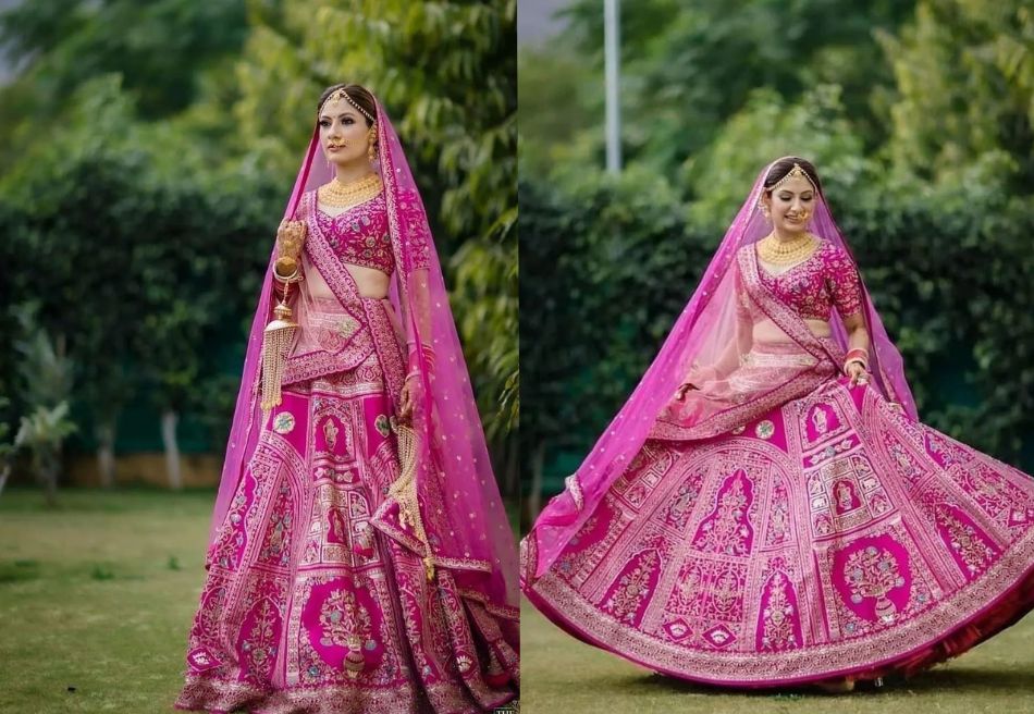 Details more than 95 green jewellery with pink lehenga