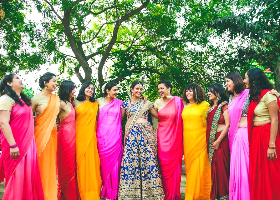 Bridesmaids Smiling Pics
