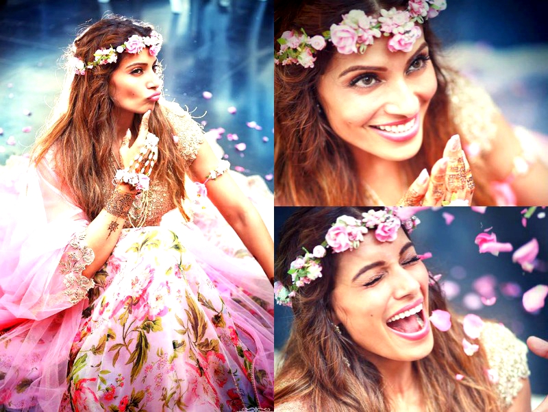 mehndi collage bipasha wedding