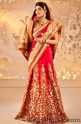 Western bridal saree clearance